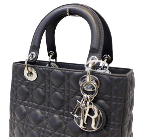 lady dior patent or lambskin|Lady Dior designer bag.